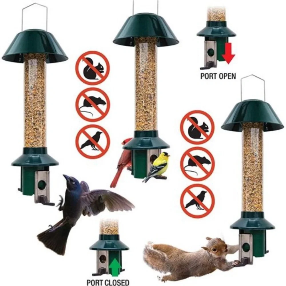 PestOff Squirrel Proof Wild Bird Feeder Mixed Seed Sunflower Heart Version